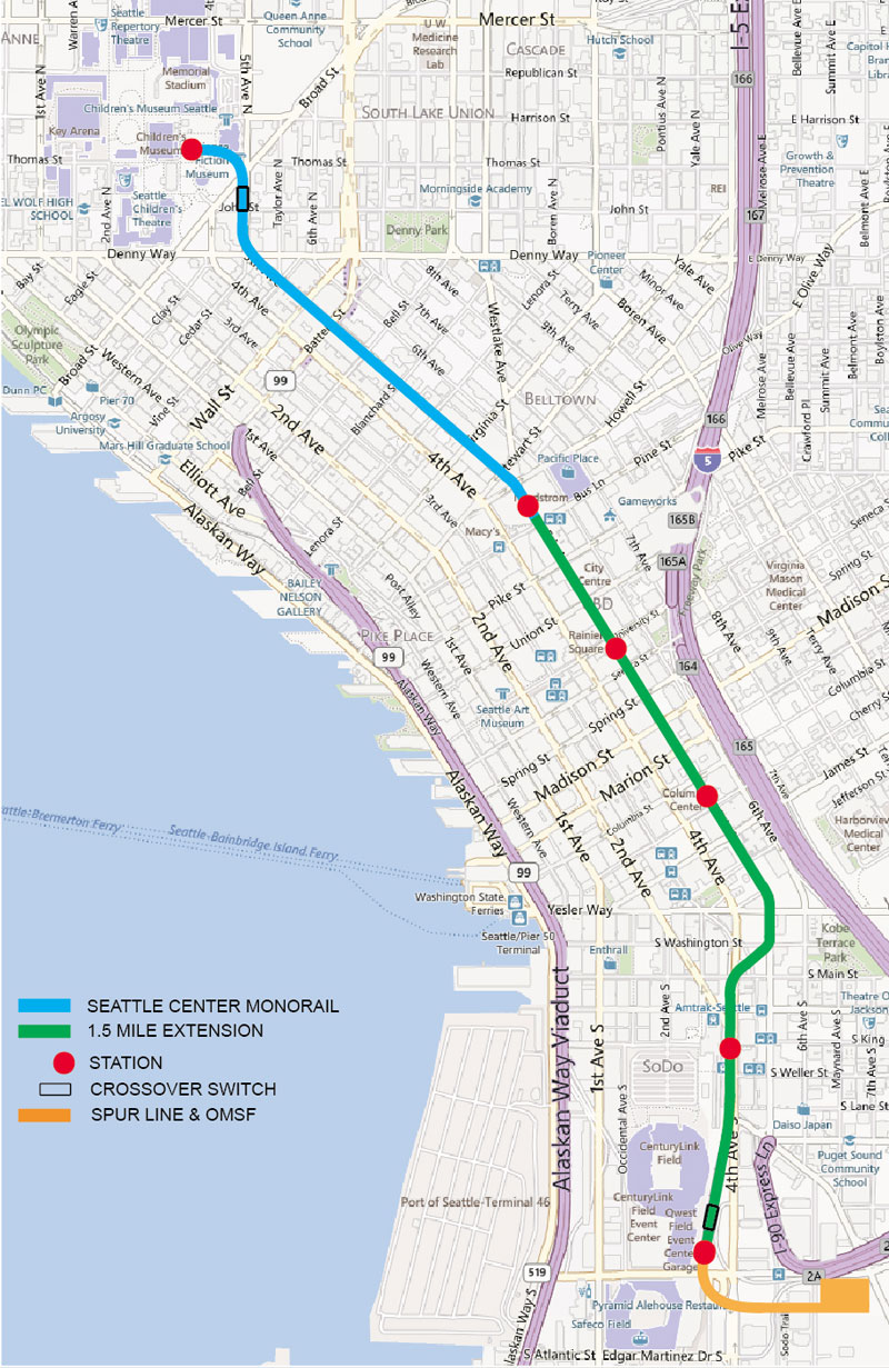 Seattle 1.5 mile map